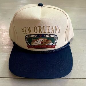 Falcon Headwear New Orleans Ball Cap Front Roping Adjustable Steamboat Vtg NOLA